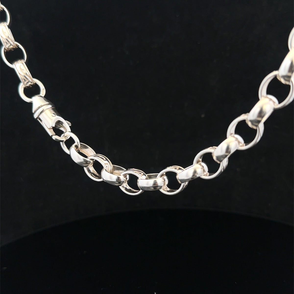 Silver belcher chain 64.6g (bb2141b)