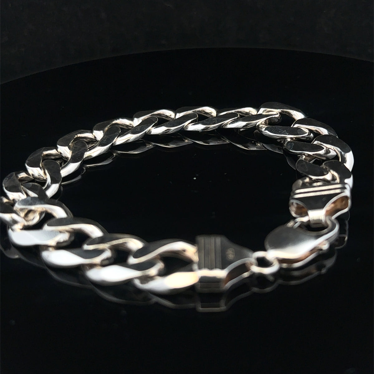 Silver curb bracelet 48g (bb2158b)