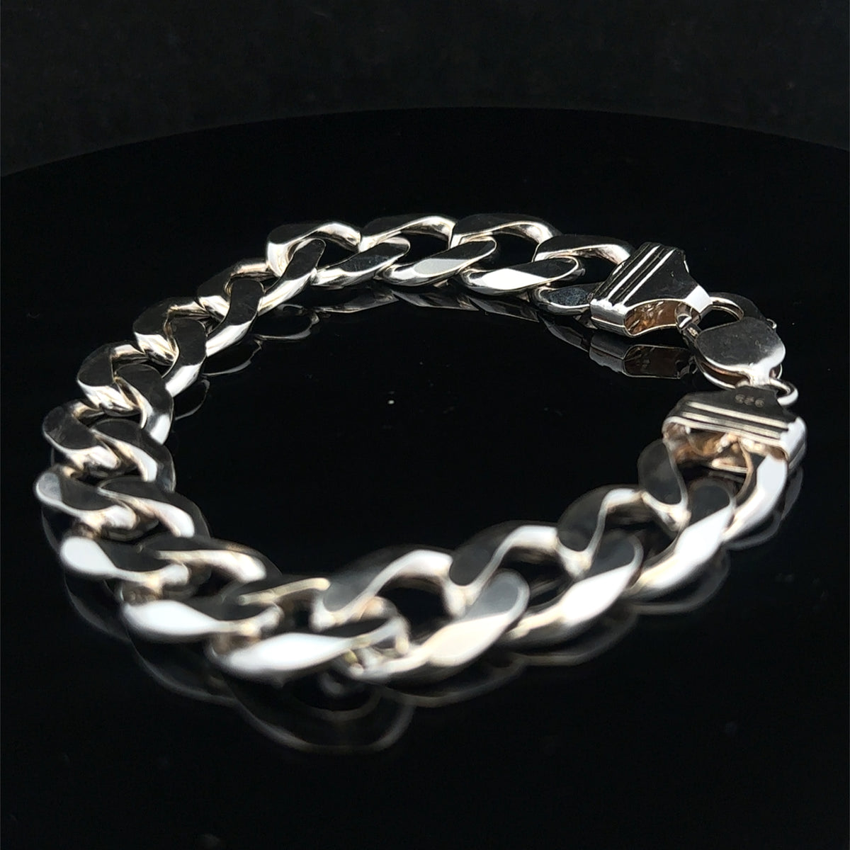 Silver curb bracelet 48g (bb2158b)