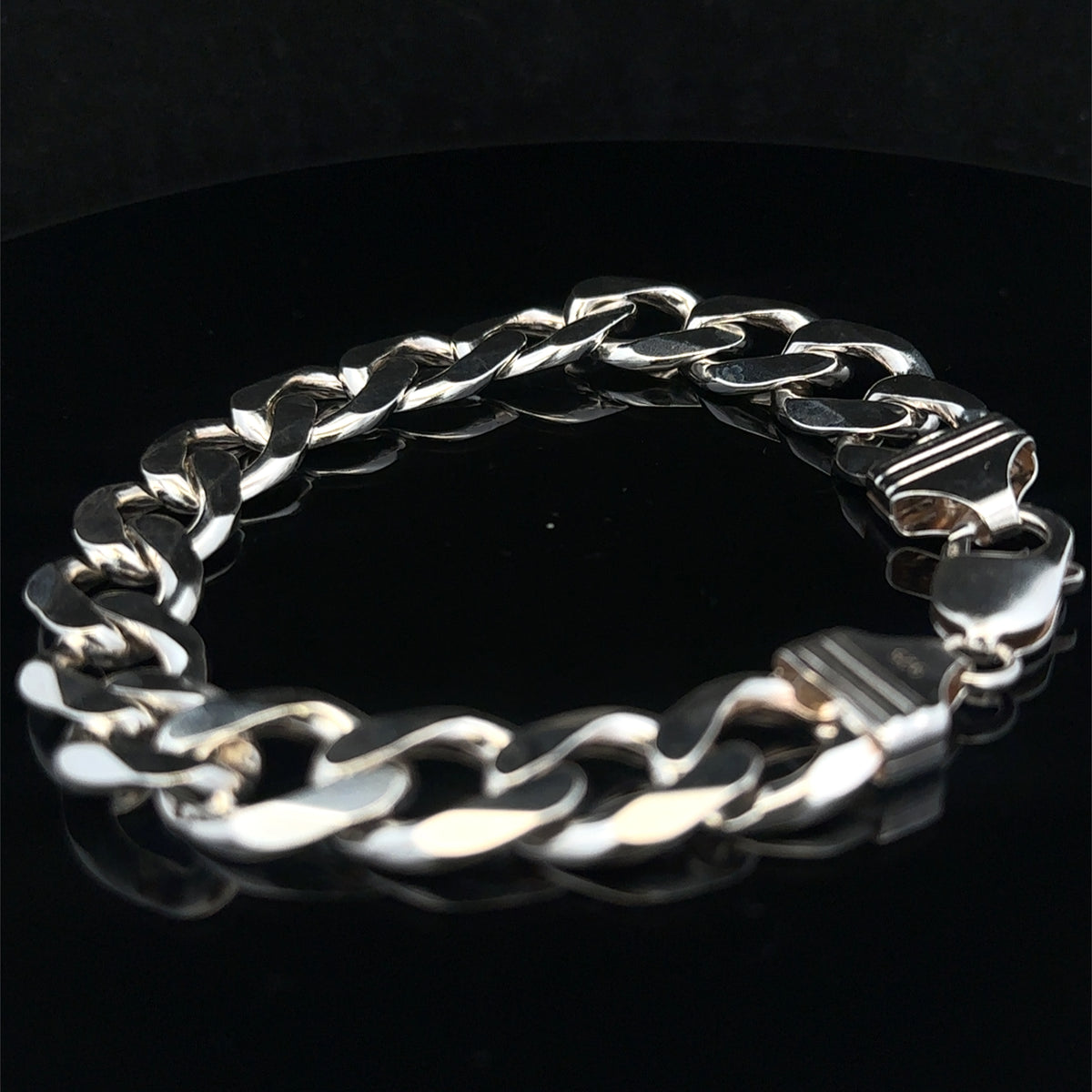 Silver curb bracelet 48g (bb2158b)