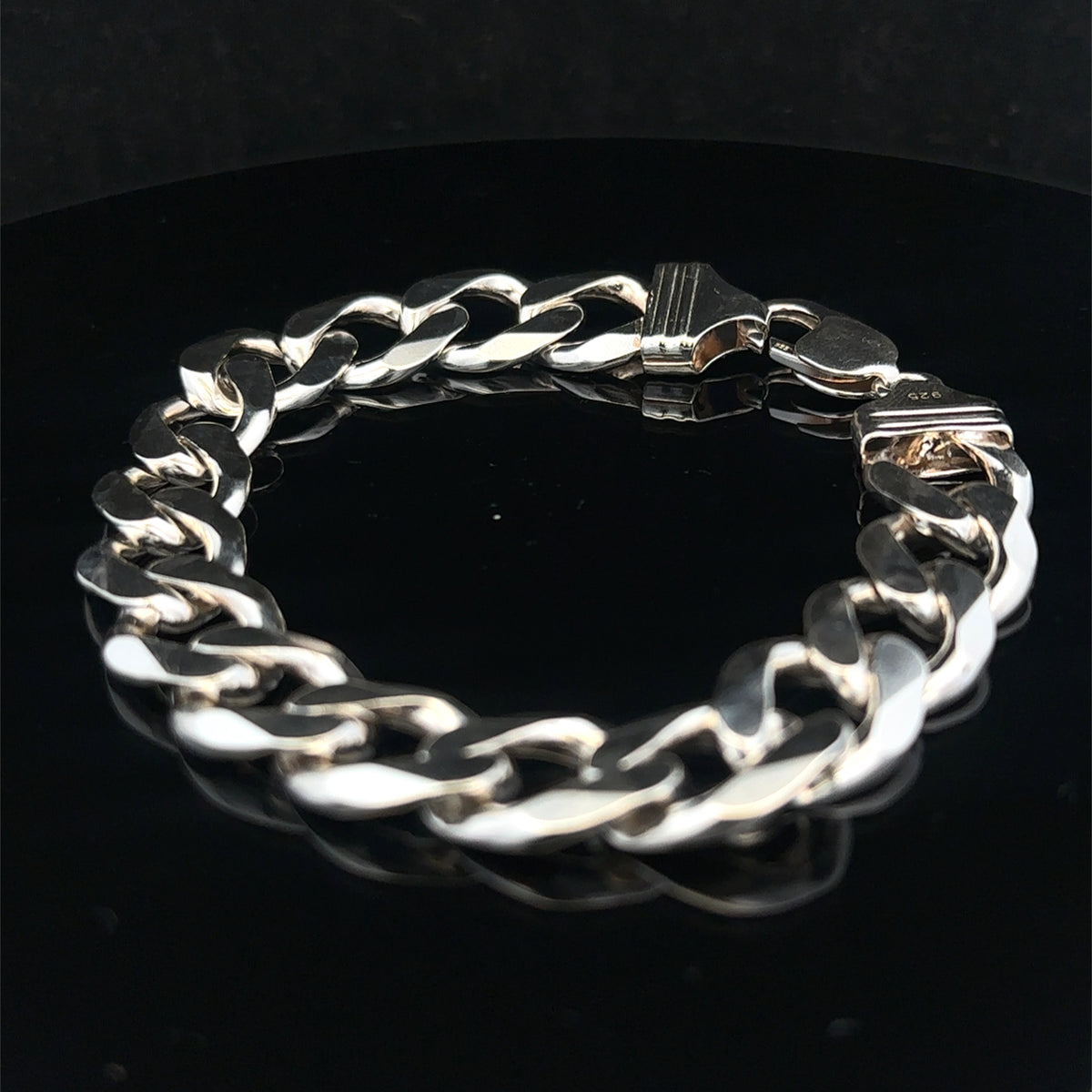 Silver curb bracelet 48g (bb2158b)