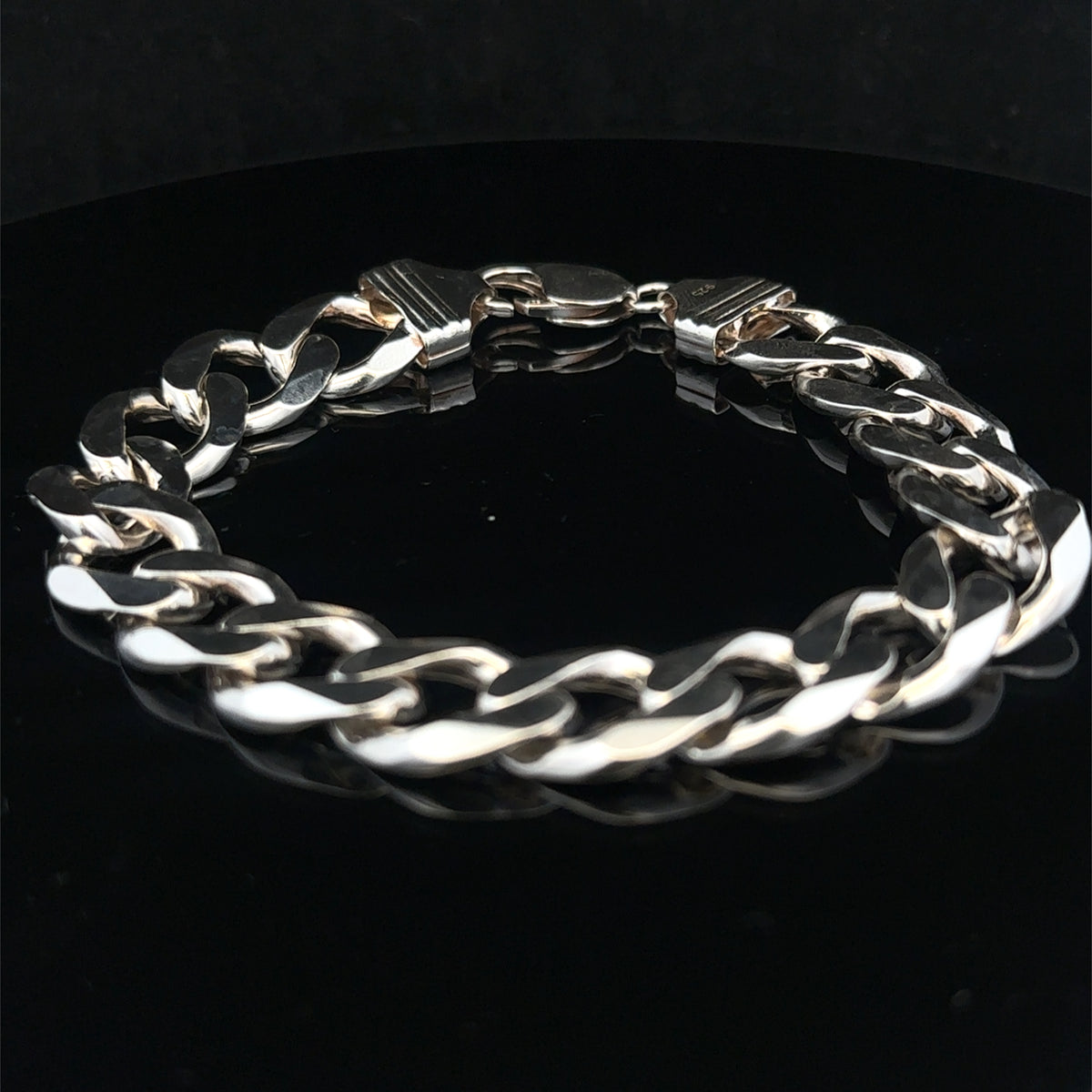 Silver curb bracelet 48g (bb2158b)