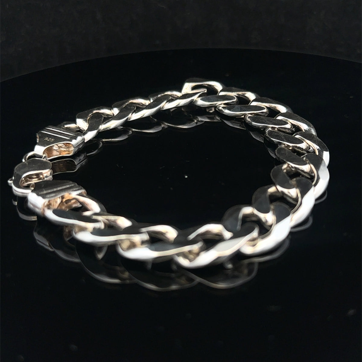 Silver curb bracelet 48g (bb2158b)