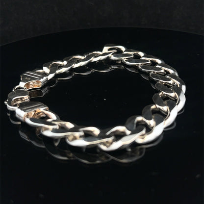 Silver curb bracelet 48g (bb2158b)