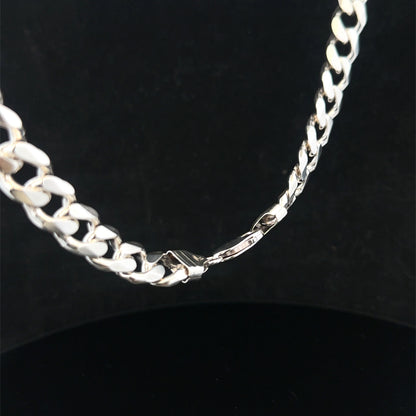 Reeves and Sons silver curb chain, 108.1g, link detail, sh25323l