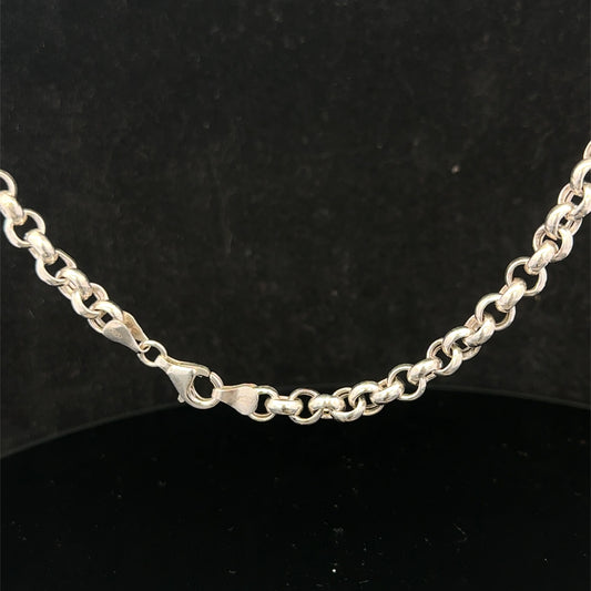Silver belcher chain 28g (sh27224b)