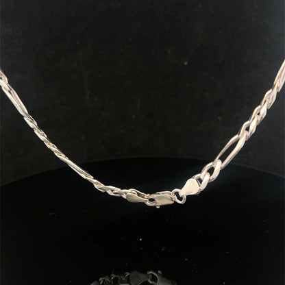 Silver figaro chain  38.1g (sh27225B)