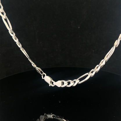 Silver figaro chain  38.1g (sh27225B)