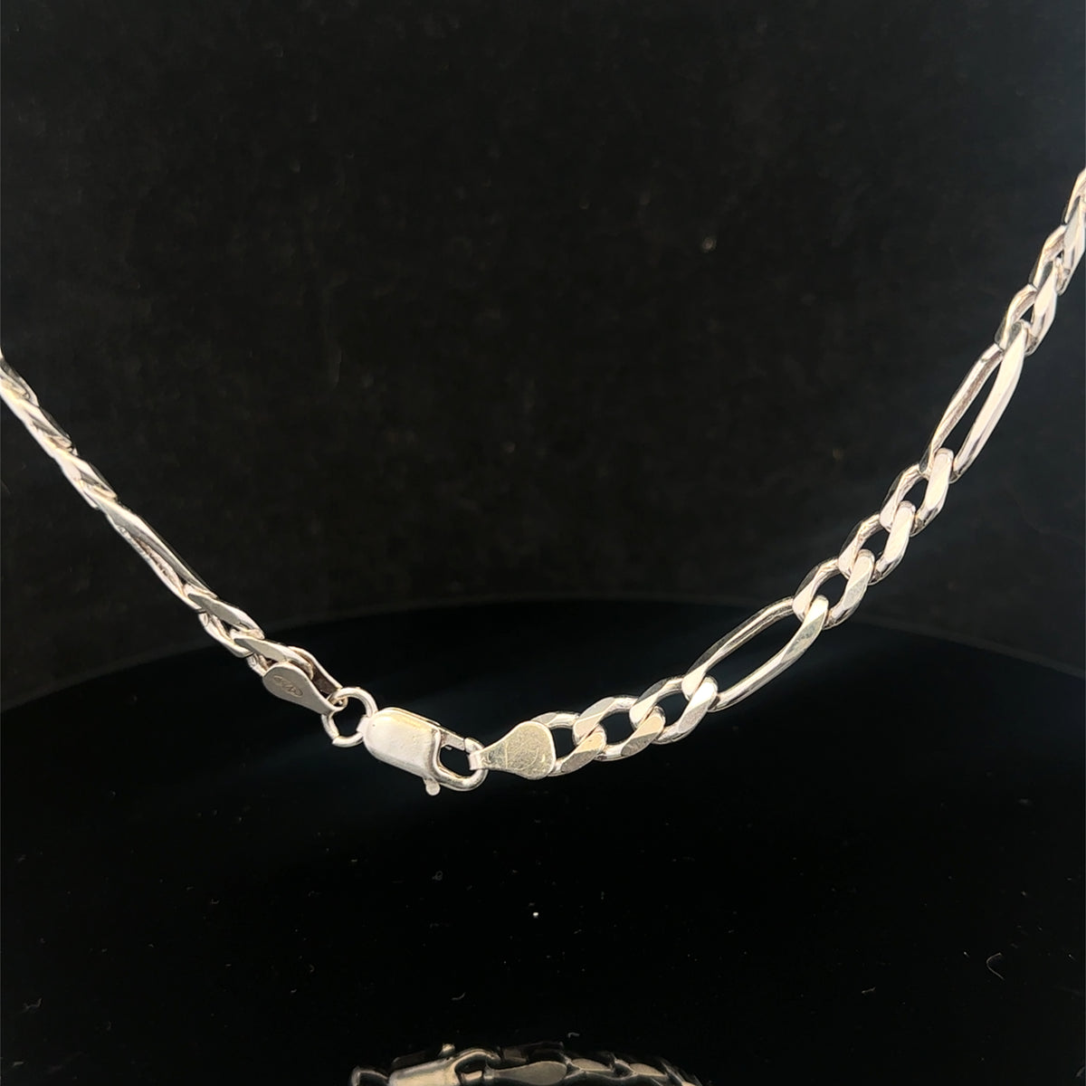 Silver figaro chain  38.1g (sh27225B)