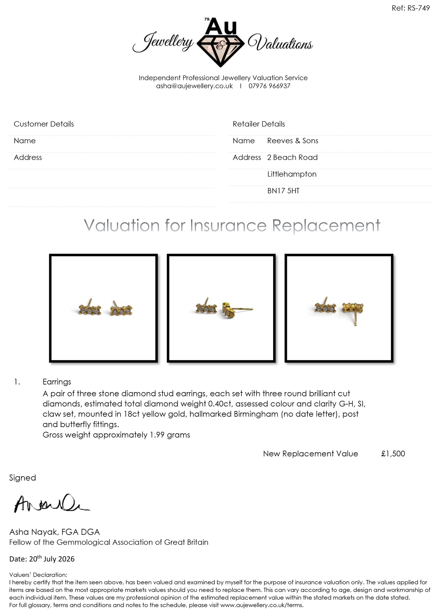 18ct yellow gold diamond stud earrings sh26649b