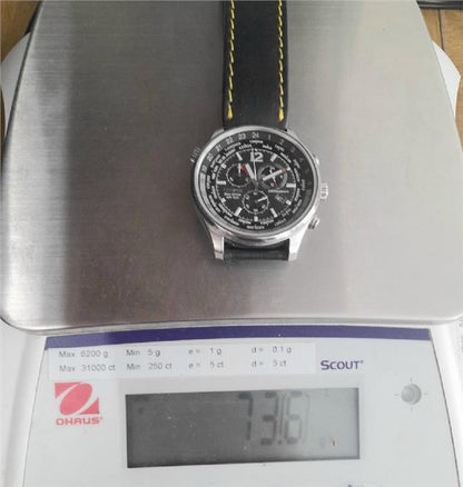 Citizen WR100 Eco-Drive watch model SH24922B with a stainless steel band and round dial, displayed on a white background.