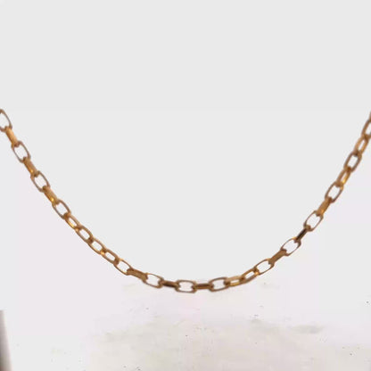 9ct yellow gold belcher chain 10.9g (sh22580l)