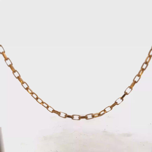 9ct yellow gold belcher chain 10.9g (sh22580l)