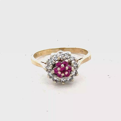 9ct yellow gold ring size N1/2 (sh27880b)