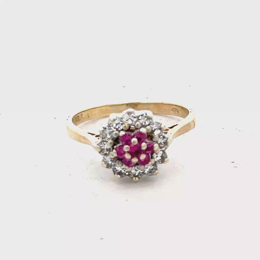 9ct yellow gold ring size N1/2 (sh27880b)