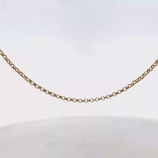 9ct yellow gold belcher chain 2.8g (sh25482l)
