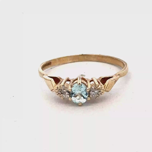9ct yellow gold diamond ring sh26700b