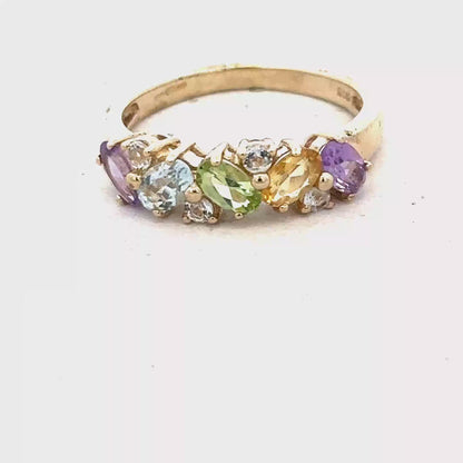 9ct yellow gold ring size O (sh27795b)
