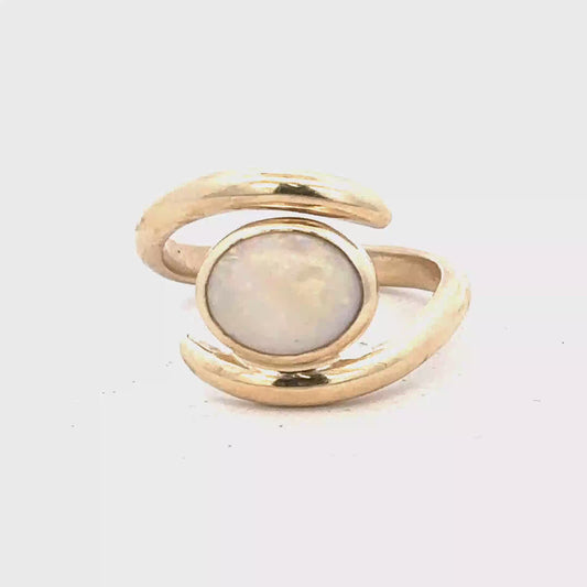 9ct yellow gold opal ring sh25761l