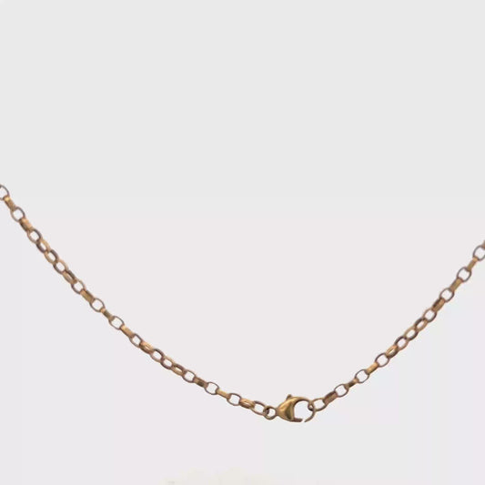 9ct yellow gold belcher chain 6.3g (sh27867b)
