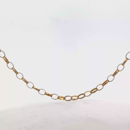 9ct yellow gold belcher chain 7.8g (sh24950b)