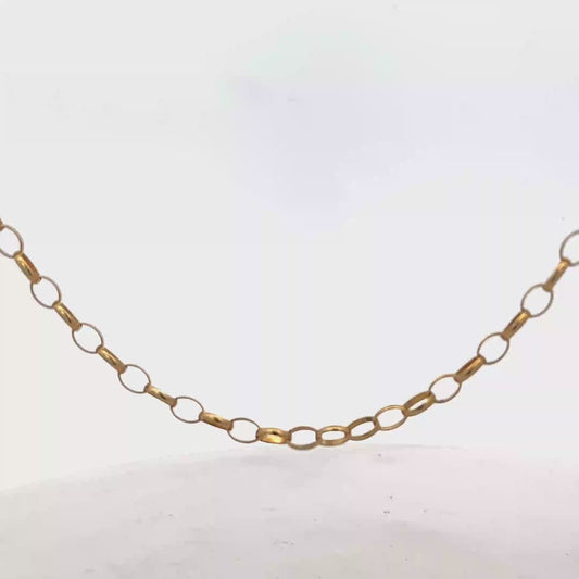 9ct yellow gold belcher chain 7.8g (sh24950b)
