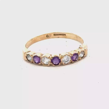 9ct yellow gold ring size P1/2 (sh27665b)