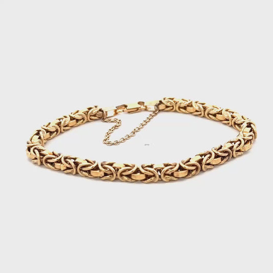 9ct yellow gold bracelet 10.8g (sh26732b)
