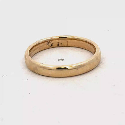 9ct yellow gold ring size N (sh25547l)