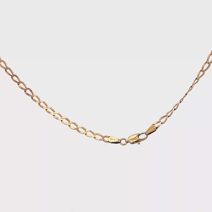 9ct yellow gold curb chain 5.9g (sh25775l)