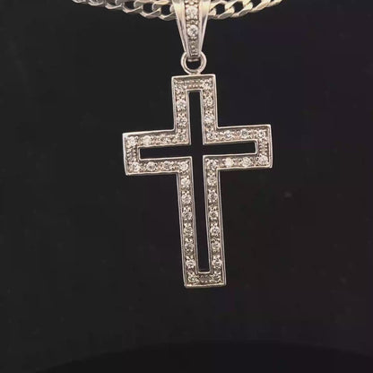 Silver cross pendant 17g (sh25704l)