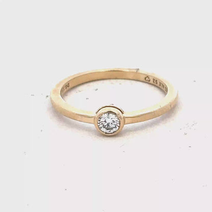 14ct yellow gold ring size L (bb1985l)