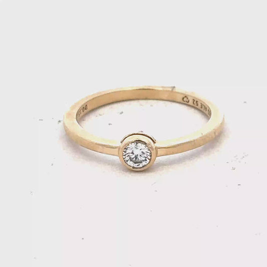 14ct yellow gold ring size L (bb1985l)