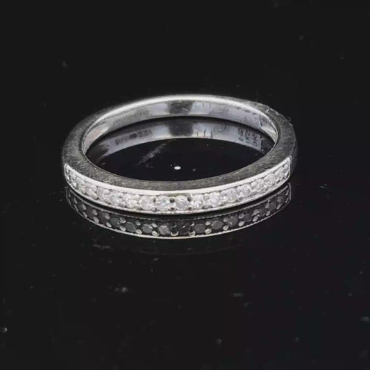 9ct white gold diamond half eternity ring sh26715b