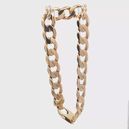9ct yellow gold bracelet 33.2g (sh27969b)