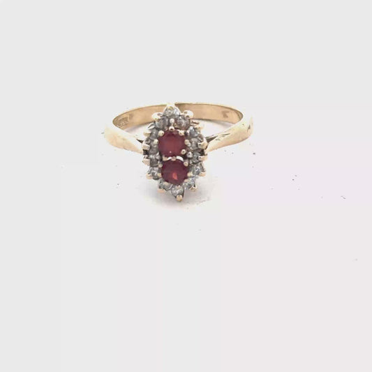 9ct yellow gold ring size Q (sh27957b)