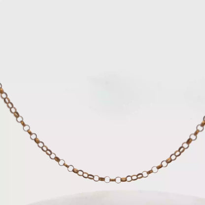 9ct yellow gold belcher chain 4.7g (sh26451b)