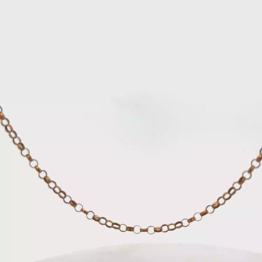 9ct yellow gold belcher chain 4.7g (sh26451b)