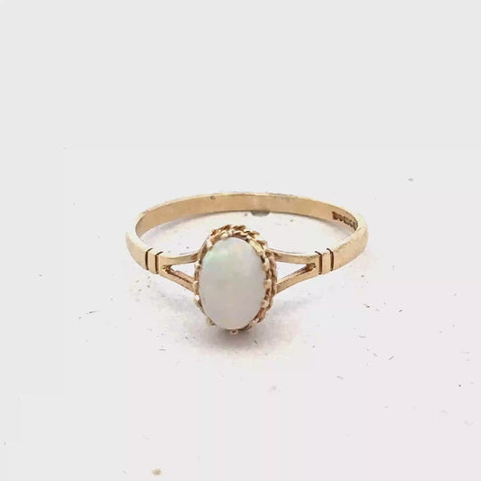 9ct yellow gold ring size M1/2 (sh27989b)