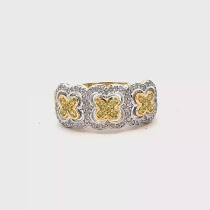 9ct yellow gold diamond ring size P (sh27742b)