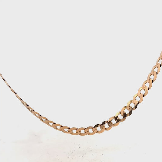 9ct yellow gold curb chain 14.7g (sh26570b)