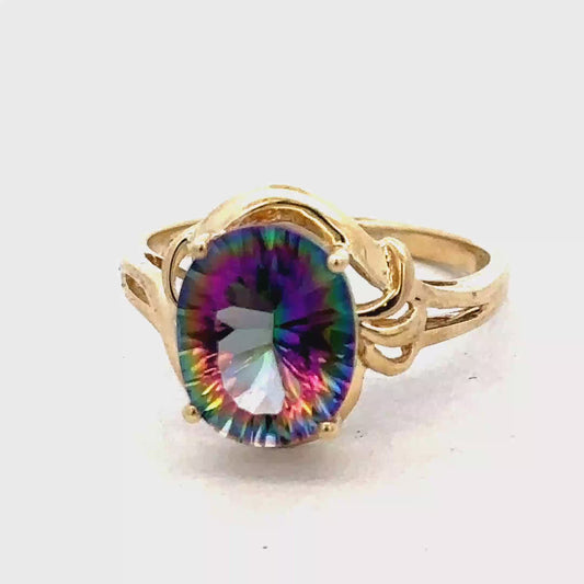 9ct yellow gold ring size P (sh26738b)