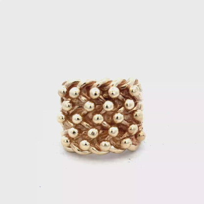 9ct yellow gold keeper ring sh27940b