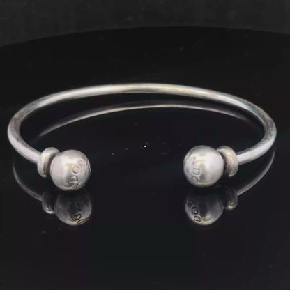 Silver pandora torque bangle 11.5g (sh26720b)