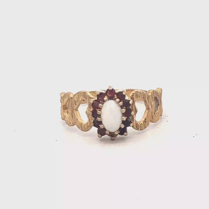 9ct yellow gold ring size M (sh26761b)