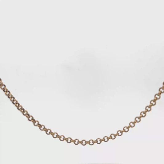 9ct yellow gold belcher chain 13.4g (sh27130b)