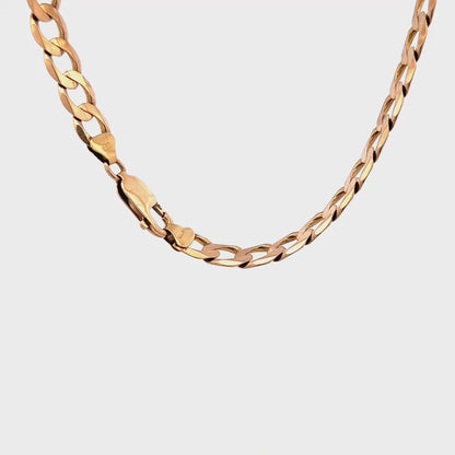 9ct yellow gold curb bracelet 13.2g (bb1968b)