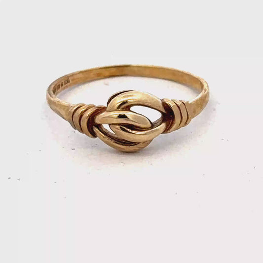 9ct yellow gold ring size N (sh26880b)