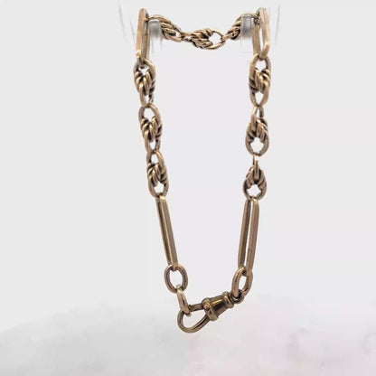 9ct yellow gold bracelet 11.1g (sh25697l)