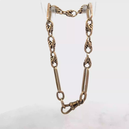 9ct yellow gold bracelet 11.1g (sh25697l)